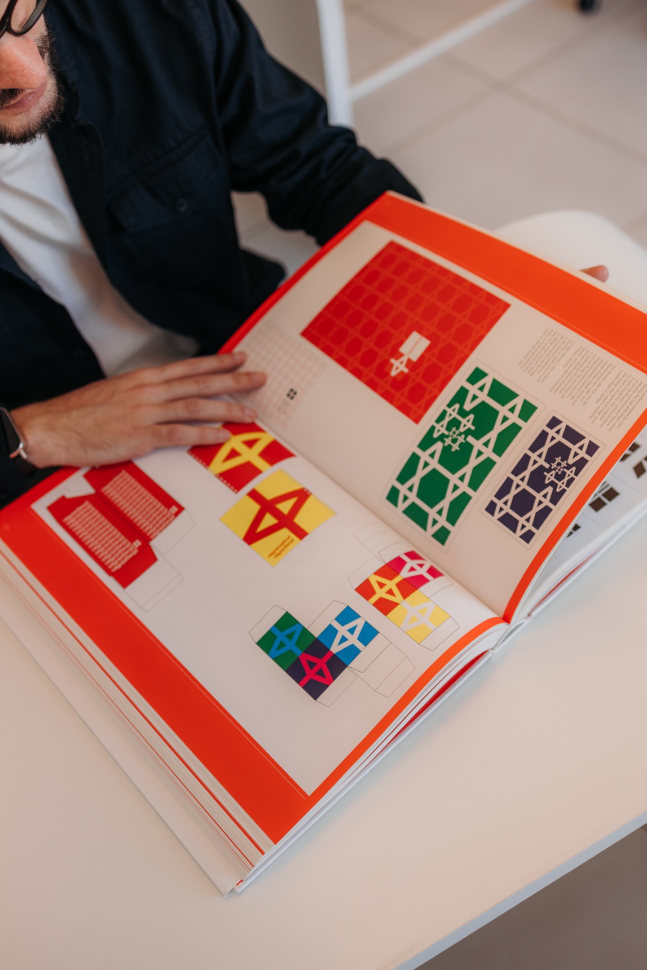 Livro de design aberto